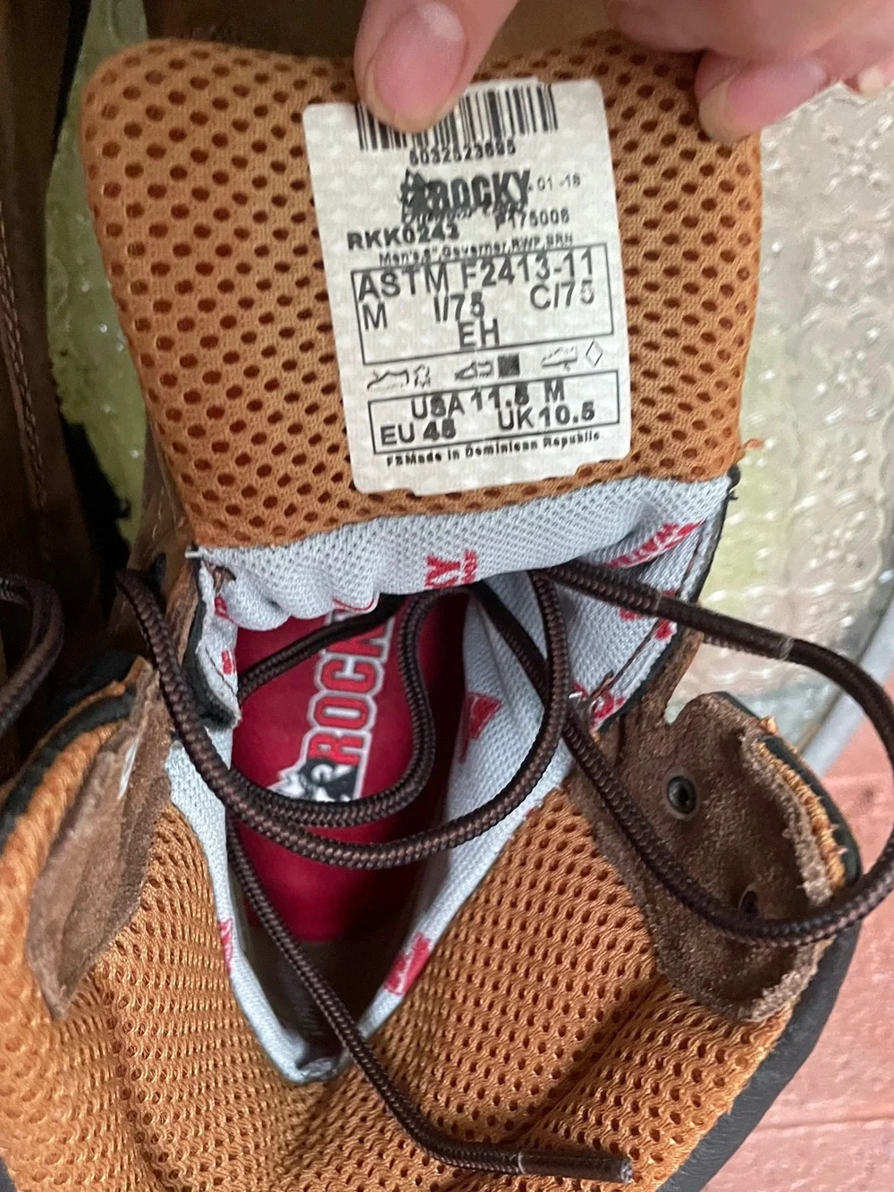 ROCKY Governor Composite Toe Waterproof 6 Inch Work Boots Size 11.5 Men’s